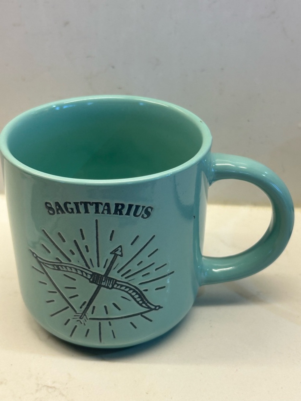 Sagittarius Zodiac Ceramic Mug - Seafoam Green by Wild Sage